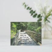 Jeremiah 29:13 postkarte (Stehend Vorderseite)