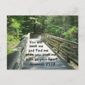 Jeremiah 29:13 postkarte (Vorderseite)