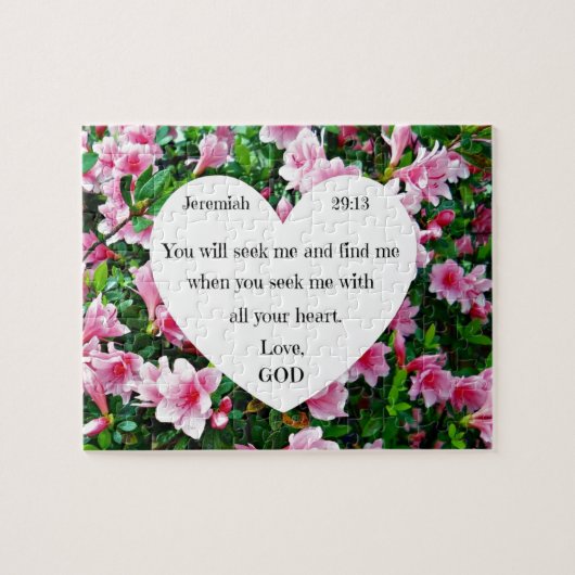 Jeremiah 29:13 puzzle (Horizontal)