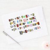 Jeremiah 29:13 rechteckiger aufkleber (Umschlag)