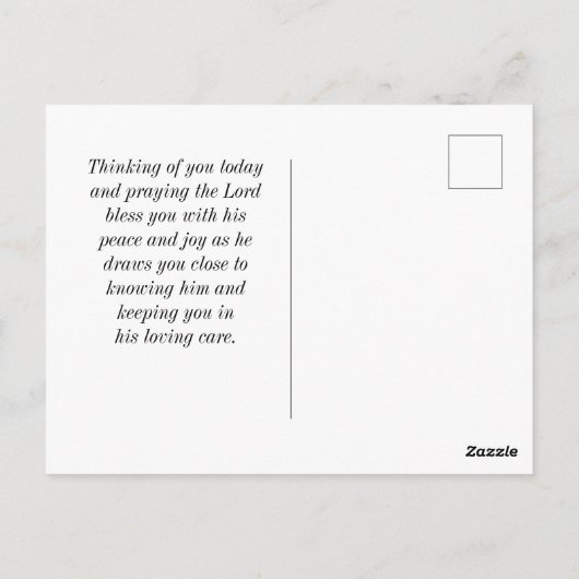 Jeremiah 29:13 Seek Me with all Your Heart Bible Postkarte (Rückseite)