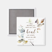 Jeremiah 30 17 Ich heile Ihre Wunden Bibel Verse Magnet (Vorderseite/Rückseite)