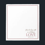 Jeremiah 31:3 Elegant Deep Red Bible Verse Notizblock<br><div class="desc">Jeremiah 31:3 ist so ein wunderschöner Bibelvers. Dieses Design zeichnet sich durch einen knalligen,  weißen Hintergrund mit einem tiefen roten Rahmen und klassischer Typografie aus. Was für eine großartige Art,  sich an die Liebe zu erinnern,  die nur Christus geben kann.</div>