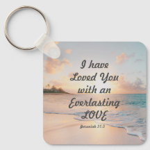 Jeremiah 31:3 I have Loved you Bible Ocean Sunset