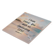 Jeremiah 31:3 Ich habe dich geliebt, Bibel Ocean S Fliese (Seite)