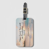 Jeremiah 31:3 Ich habe dich geliebt, Bibel Ocean S Gepäckanhänger (Vorderseite Vertikal)