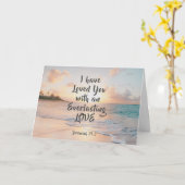 Jeremiah 31:3 Ich habe dich geliebt, Bibel Ocean S Karte (Gelbe Blume)