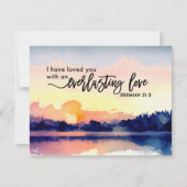 Jeremiah 31:3 Ich habe dich geliebt Bible Flat Car (Vorderseite)