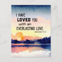 Jeremiah 31:3 Ich habe dich geliebt Bible Verse