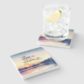 Jeremiah 31:3 Ich habe dich geliebt Bible Verse Steinuntersetzer (Seitenansicht)