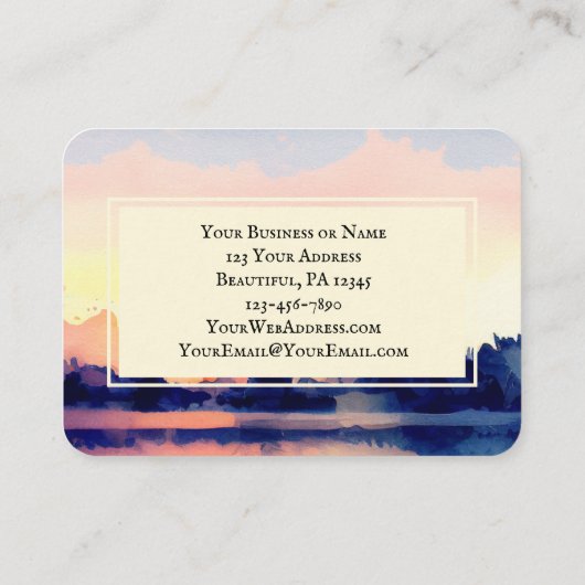 Jeremiah 31:3 Ich habe dich geliebt Bible Verse Visitenkarte (Rückseite)