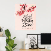 Jeremiah 31:3 Ich habe euch Bibelverse geliebt Poster (Heimbüro)