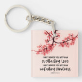 Jeremiah 31:3 Ich habe euch Bibelverse geliebt Schlüsselanhänger (Vorderseite)