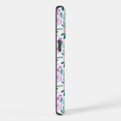 Jeremiah 32:27 Uhr mit lila Blumen Hintergrund iPhone Hülle (Rechte Seite)