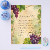 Jeremiah 33:3 Christlich Bibelverse Flyer (Einzeln)