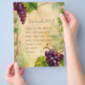 Jeremiah 33:3 Christlich Bibelverse Flyer (Hand)
