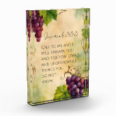 Jeremiah 33:3 Christlich Bibelverse Fotoblock (Links)