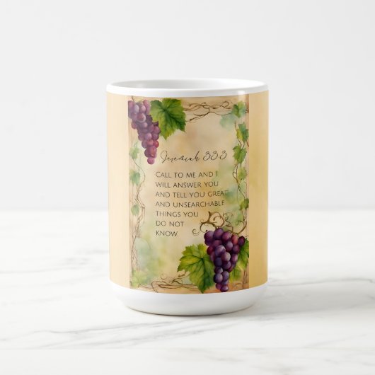 Jeremiah 33:3 Christlich Bibelverse Kaffeetasse (Mittel)