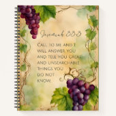 Jeremiah 33:3 Christlich Bibelverse Notizblock (Vorderseite)