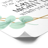 Jeremiah 33:3 Eukalyptus Scripture Personalize Poster (Ecke)