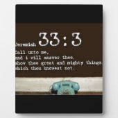 Jeremiah 33:3 fotoplatte (Vorderseite)