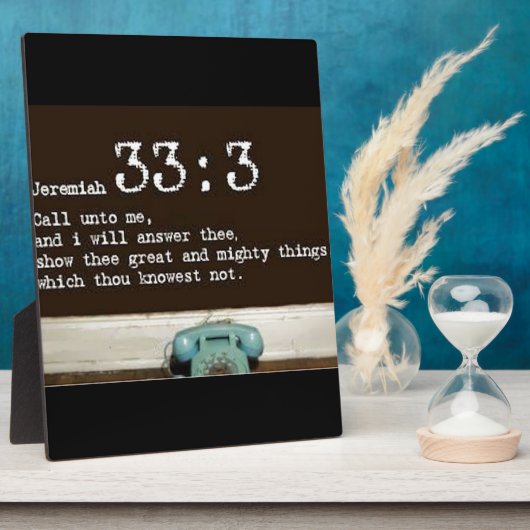 Jeremiah 33:3 fotoplatte (Seite)