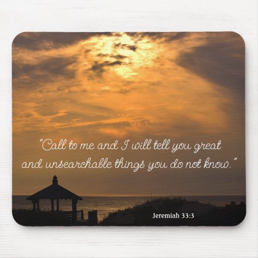 Jeremiah 33:3 Mousepad (Vorne)