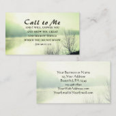 Jeremiah 33:3 Rufen Sie mich an und ich antworte I Visitenkarte (Vorne/Hinten)