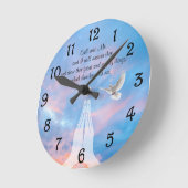 Jeremiah 33:3 runde wanduhr (Winkel)