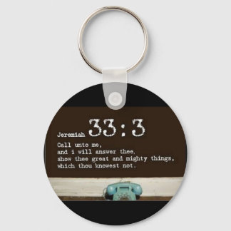 Jeremiah 33:3 schlüsselanhänger