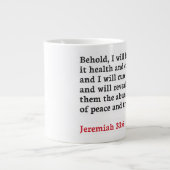 Jeremiah 33:6 - Jumbo-Tasse (Vorderseite)