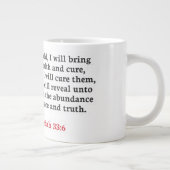 Jeremiah 33:6 - Jumbo-Tasse (Rechts)
