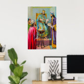 Jeremiah 36 Jehoiakim Burns Gottes Word Poster (Heimbüro)