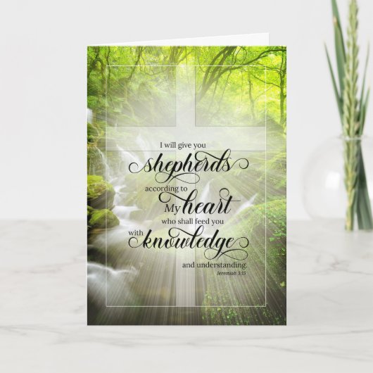 Jeremiah 3 Ordination Jubiläum Wald Karte (Vorderseite)