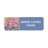 JEREMIAH FROG - KUSTOMIZBARE ADRESSE ETIKETT (Vorne)