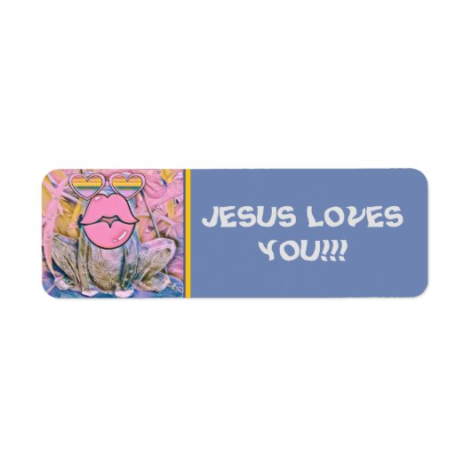 JEREMIAH FROG - KUSTOMIZBARE ADRESSE ETIKETT (Vorne)