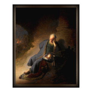 Jeremiah Lamenting the Destruction of Jerusalem Fotodruck