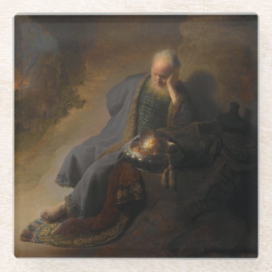 Jeremiah Lamenting the Destruction of Jerusalem Glasuntersetzer (Vorderseite)