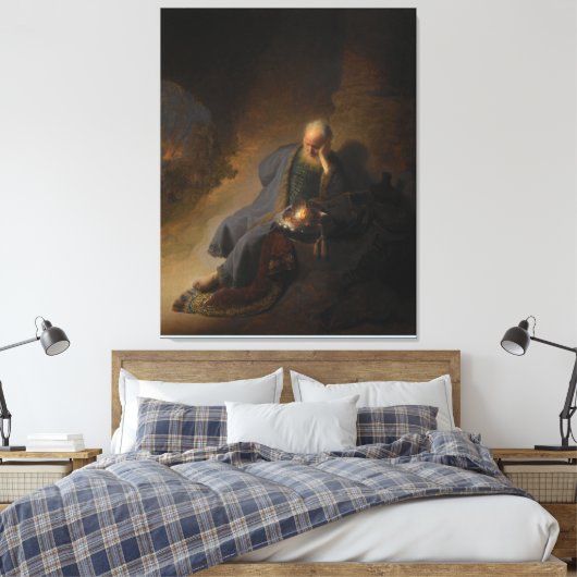 Jeremiah Lamenting the Destruction of Jerusalem Leinwanddruck (Insitu (Schlafzimmer))