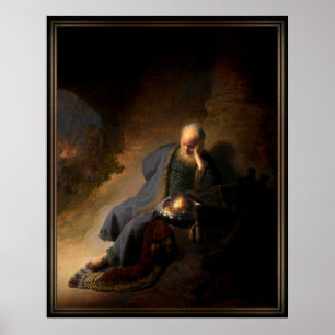 Jeremiah Lamenting the Destruction of Jerusalem Poster