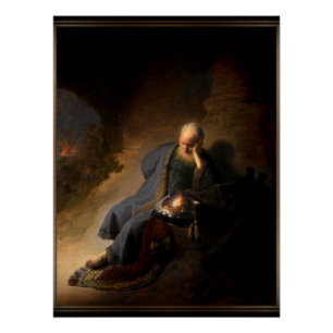 Jeremiah Lamenting the Destruction of Jerusalem Poster