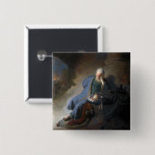 Jeremiah Lamenting über den Fall Jerusalems, Rembr Button (Vorne & Hinten)