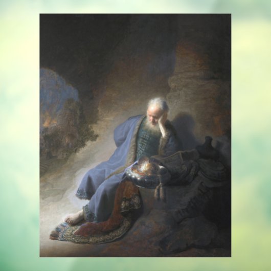 Jeremiah Lamenting über den Fall Jerusalems, Rembr Fensteraufkleber (Blatt 3)