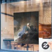 Jeremiah Lamenting über den Fall Jerusalems, Rembr Fensteraufkleber (Café-Fenster)