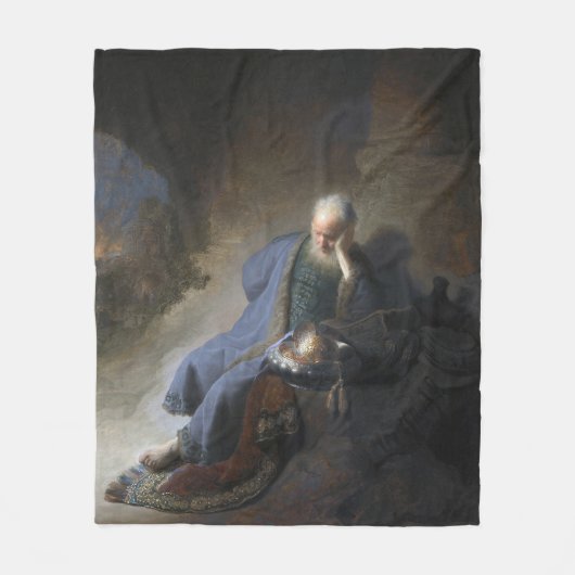 Jeremiah Lamenting über den Fall Jerusalems, Rembr Fleecedecke (Vorderseite)