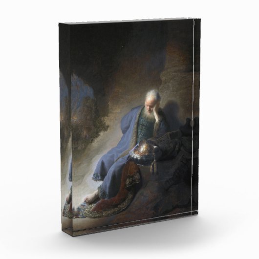 Jeremiah Lamenting über den Fall Jerusalems, Rembr Fotoblock (Links)