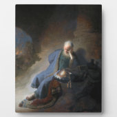 Jeremiah Lamenting über den Fall Jerusalems, Rembr Fotoplatte (Vorderseite)