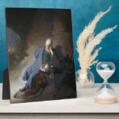 Jeremiah Lamenting über den Fall Jerusalems, Rembr Fotoplatte (Seite)