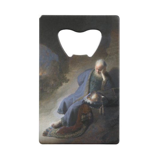 Jeremiah Lamenting über den Fall Jerusalems, Rembr Geldbeutel Flaschenöffner (Vorderseite)
