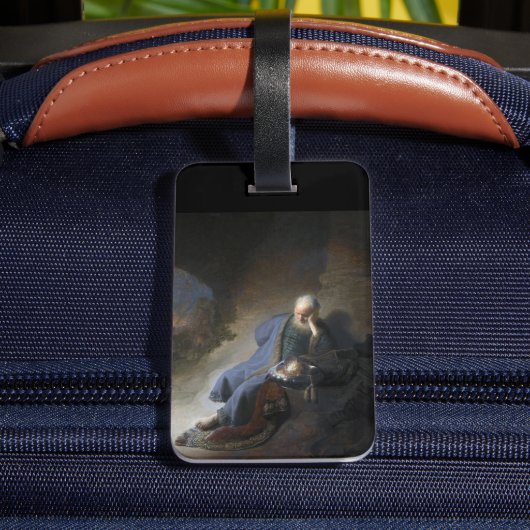 Jeremiah Lamenting über den Fall Jerusalems, Rembr Gepäckanhänger (Rückseite Insitu 4)